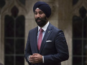 Liberal MP Raj Grewal rises in the House of Commons in Ottawa on June 3, 2016. Raj Grewal's sudden resignation as a Liberal MP was prompted by a gambling problem, according to the Prime Minister's Office.