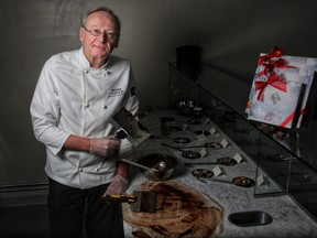 Bernard Callebaut at his new store Mater Chocolat in Calgary, on Thursday December 13, 2018. Leah Hennel/Postmedia