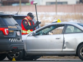 The Alberta Serious Incident Response Team investigates after officer-involved shooting on McKnight Boulevard between 68th Street N.E. and Stoney Trail in Calgary on Christmas Day.