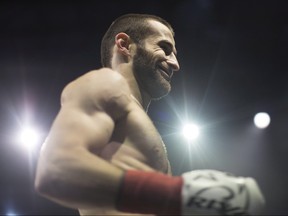 Montreal's Arthur "The Chechen Wolf" Biyarslanov reacts after his first-round win over Mexico's Ernest Cardona Sanchez in Toronto on Saturday.