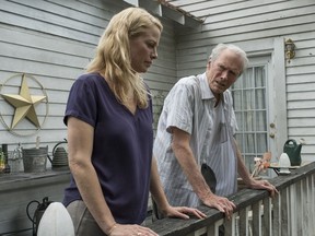 This image released by Warner Bros. Pictures shows Alison Eastwood, left, and Clint Eastwood in a scene from "The Mule."