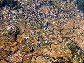 Aerial view of Kathmandu as seen from aeroplane. (Getty Images)