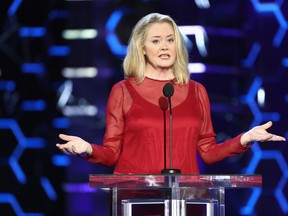 Cybill Shepherd speaks onstage during the Comedy Central Roast of Bruce Willis at Hollywood Palladium on July 14, 2018 in Los Angeles, Calif.  (Frederick M. Brown/Getty Images)