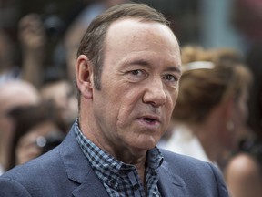 In a Monday, June 9, 2014 file photo, U.S. actor Kevin Spacey arrives for the European Premiere of Now, at a cinema in central London. (Joel Ryan/Invision/AP, File)
