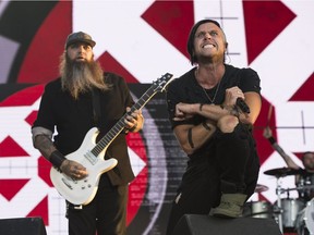 Three Days Grace perform at Bluesfest in Ottawa in July, 2018. The band played in Edmonton on Dec. 12, 2018.