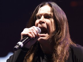 Ozzy Osbourne of Black Sabbath performs at Rexall Place in Edmonton, Alta., on Tuesday, April 22, 2014. (Ian Kucerak/Edmonton Sun)