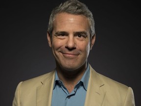 FILE - In this Aug. 8, 2017 file photo, Andy Cohen, poses for a portrait during the 2017 Television Critics Association Summer Press Tour at the Beverly Hilton in Beverly Hills, Calif.   The 50-year-old announced on his last show of the year, "Watch What Happens Live"  on Thursday, Dec. 20, 2018, that he's going to be a father. Cohen said it happened "after many years of careful deliberation, a fair amount of prayers and the benefit of science. He said a "wonderful surrogate" is carrying his future and the baby is due in about six weeks.(Photo by Ron Eshel/Invision/AP, File) ORG XMIT: NY109