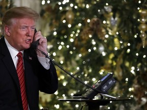 President Donald Trump listens during a meeting with newly elected governors in the Cabinet Room of the White House, Thursday, Dec. 13, 2018, in Washington. (AP Photo/Evan Vucci)