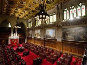 The Senate is pictured on Parliament Hill in Ottawa on November 13, 2018.