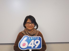 Lorna Altre won $1 million on a LOTTO 6/49 ticket. Image supplied.