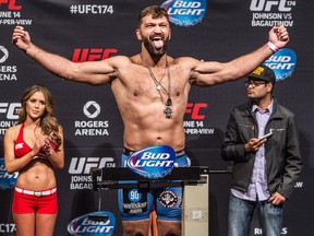 UFC fighter Andrei Arlovski during UFC 174 official weigh-ins at Rogers Arena in Vancouver on June 13, 2014.