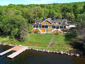 An aerial view of a century-old house in Lac-Beauport bought by hockey player Jonathan Audy-Marchessault, of the Las Vegas Golden Knights at a cost of $ 2-million.