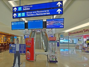 Cancun International Airport in Cancun, Mexico.