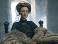 This image released by Focus Features shows Saoirse Ronan as Mary Stuart in a scene from "Mary Queen of Scots." (Liam Daniel/Focus Features via AP) ORG XMIT: NYET801