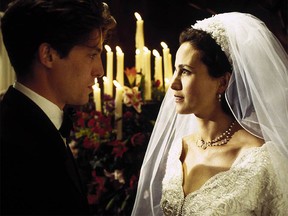 Hugh Grant and Andie MacDowell in "Four Weddings and a Funeral."