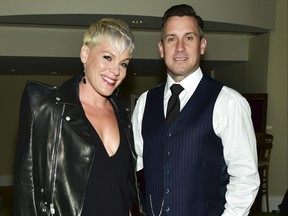 P!nk and Carey Hart attend the 2018 Autism Speaks "Into The Blue" Gala at Beverly Hills Hotel on October 4, 2018 in Beverly Hills, Calif.  (Rodin Eckenroth/Getty Images)