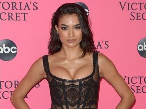 Kelly Gale at the Victoria's Secret Fashion Show Viewing Party at Spring Studios in New York, N.Y. on Dec. 3, 2018.