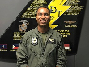 This undated photo made available by the U.S. Marine Corps shows Capt. Jahmar F. Resilard. On Thursday, Dec. 6, 2018, officials said he was killed in a plane crash off the coast of Japan.
