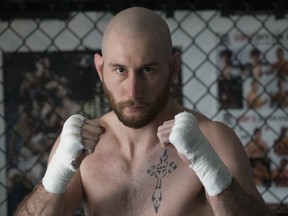 MMA fighter Kyle "The Monster" Nelson, 27, of Huntsville, Ont., during a training session at House of Champions in Stoney Creek on Wednesday, Nov. 28, 2018.