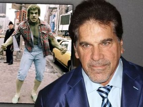 Lou Ferrigno, best known for playing Hulk in "The Incredible Hulk" (inset), was hospitalized after a vaccine shot went wrong. (Getty Images)