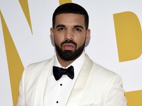 In this June 26, 2017 file photo, Canadian rapper Drake arrives at the NBA Awards in New York.