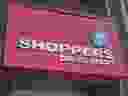 The logo for Shoppers Drug Mart is shown in downtown Toronto, on May 24, 2016.