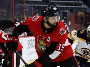 Ottawa Senators left winger Zack Smith. (FRED CHARTRAND/The Canadian Press)