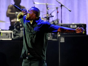 Rapper The Game performs at the 11th Annual BMI Urban Awards at the Pantages Theater on Aug. 26, 2011 in Los Angeles.