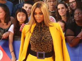 Supermodel Tyra Banks at the 2018 iHeartRadio MMVAs in Toronto. on Sunday, Aug.26, 2018.