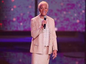 Dionne Warwick speaks on stage at the charity gala "Ein Herz fuer Kinder" ("A Heart for Children") on Dec.  8, 2018 in Berlin.