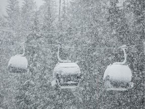 The new Blackcomb gondola can carry 4,000 skiers per hour. It opened Dec. 15, 2018.