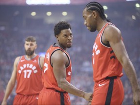 The Raptors have played just one more game with both Kyle Lowry (left) and Kawhi Leonard on the floor than they have played missing at least one of the pair.