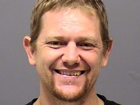 This Aug. 2018, booking photo of Mark Leo Gregory Gago, 42, was provided by the Clackamas, Ore., County Sheriff's Department. (Clackamas County Sheriff's Department via AP)