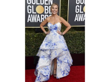 Marti Noxon arrives at the 76th annual Golden Globe Awards at the Beverly Hilton Hotel on Sunday, Jan. 6, 2019, in Beverly Hills, Calif.