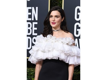 Best Actress in a Supporting Role in any Motion Picture for "The Favourite" nominee Rachel Weisz arrives for the 76th annual Golden Globe Awards on January 6, 2019, at the Beverly Hilton hotel in Beverly Hills, California.
