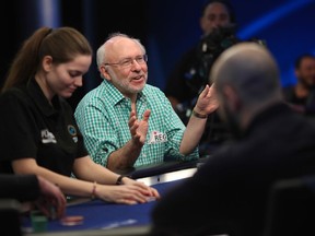 Scott Wellenbach is seen at a poker table in this undated handout photo. A Halifax man who won over US$671,000 at an international poker tournament in the Bahamas doesn't plan on keeping a single cent of his unlikely winnings. Scott Wellenbach, a 67-year-old Buddhist translator, says he's comfortable enough in his own life that he can donate it all to charity.