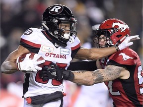 Diontae Spencer went over 1,000 yards receiving for the Redblacks in 2018.