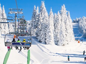 Skiers on the ski lift are pictured in this file photo. (Getty Images file photo)