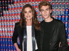Cindy Crawford and Presley Gerber at Pepsi Generations Live Pop-Up on Feb. 2, 2018 in Minneapolis, Minn.  (Frazer Harrison/Getty Images for Pepsi)