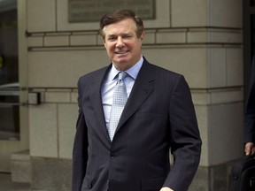 In this May 23, 2018, file photo, Paul Manafort, President Donald Trump's former campaign chairman, leaves the Federal District Court after a hearing in Washington.