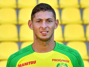 A file photo taken on September 18, 2017 in Nantes' Argentine forward Emiliano Sala. (LOIC VENANCE/AFP/Getty Images)