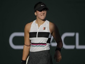 Canada's Bianca Andreescu won her first WTA title, defeating Jessica Pegula at the Oracle Challenger Series  in Newport Beach, Calif., on Sunday.