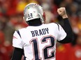 Tom Brady of the New England Patriots reacts in the second half against the Kansas City Chiefs during the AFC Championship Game at Arrowhead Stadium on January 20, 2019 in Kansas City, Missouri. (RONALD MARTINEZ/Getty Images)