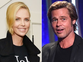 Charlize Theron and Brad Pitt. (Getty Images file photos)