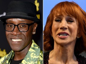 Don Cheadle and Kathy Griffin. (Getty Images)