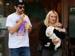 Hilary Duff and Matthew Koma take their new baby daughter Banks Violet shopping  WENN.com