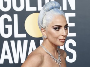 Lady Gaga arrives at the 76th annual Golden Globe Awards, held at the Beverly Hilton Hotel in Beverly Hills, Calif., on Jan. 6, 2019.