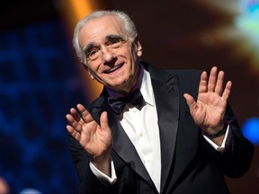 Director Martin Scorsese reacts during the award tribute ceremony for actor Robert de Niro as part of the 17th Marrakech International Film Festival on Dec. 1, 2018. (FADEL SENNA/AFP/Getty Images)