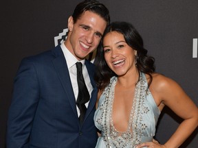 Joe LoCicero and Gina Rodriguez attend the 2019 InStyle and Warner Bros. 76th Annual Golden Globe Awards Post-Party at The Beverly Hilton Hotel on Jan. 6, 2019 in Beverly Hills, Calif.  (Matt Winkelmeyer/Getty Images for InStyle)