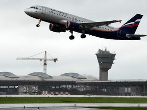 An Aeroflot's aircraft takes off at Moscow's Sheremetyevo international airport on June 14, 2017.  (KIRILL KUDRYAVTSEV/AFP/Getty Images)